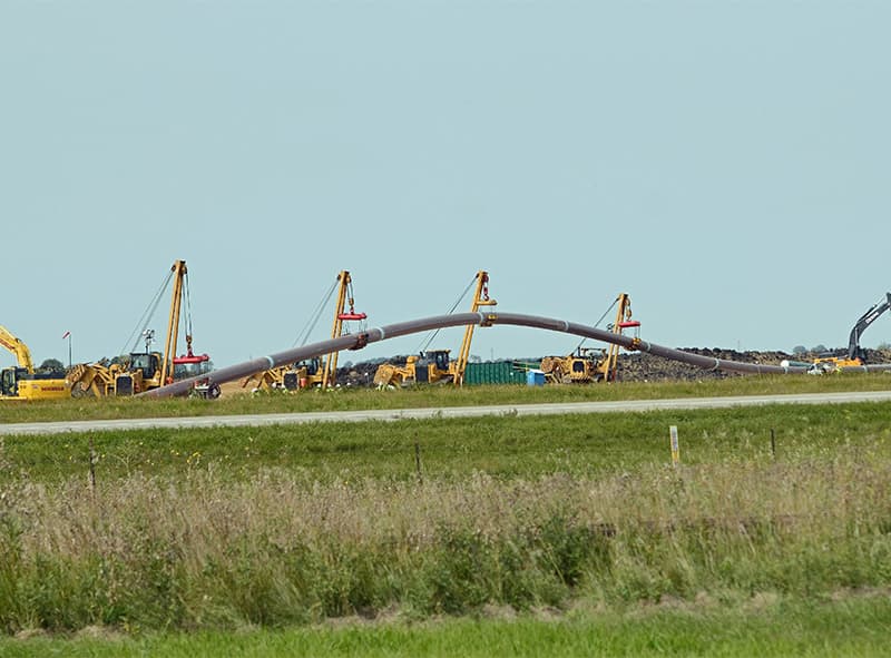 Pipeline construction project